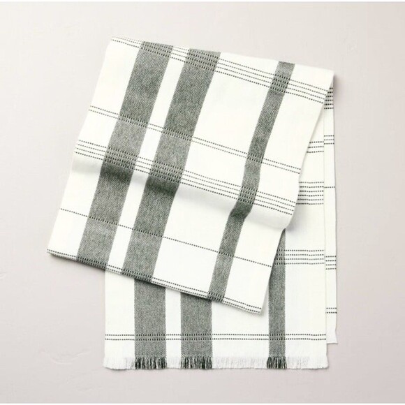 Hearth & Hand Magnolia 14” x 72” Winter Plaid Cotton Table Runner Farmhouse - Picture 1 of 5